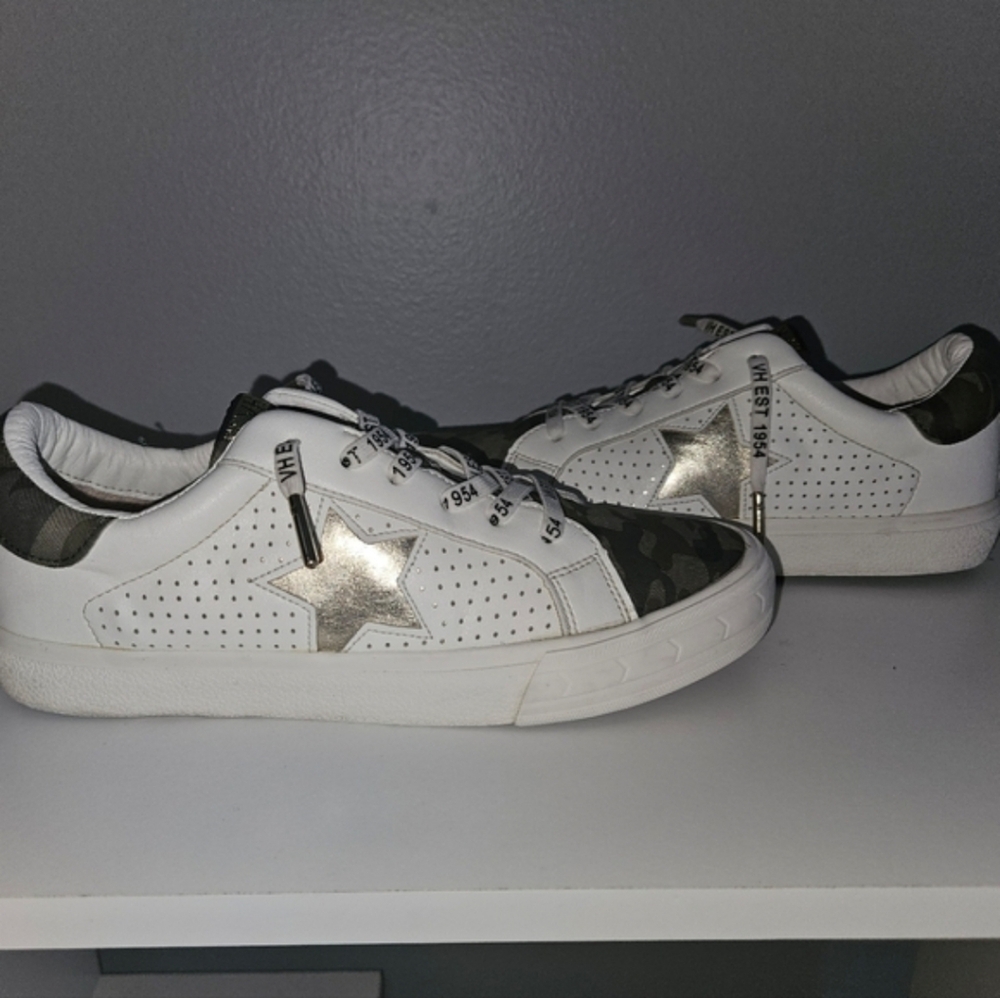 Vintage Havana Kiki White Camo Sneakers - Size 8 - Picture 6 of 12